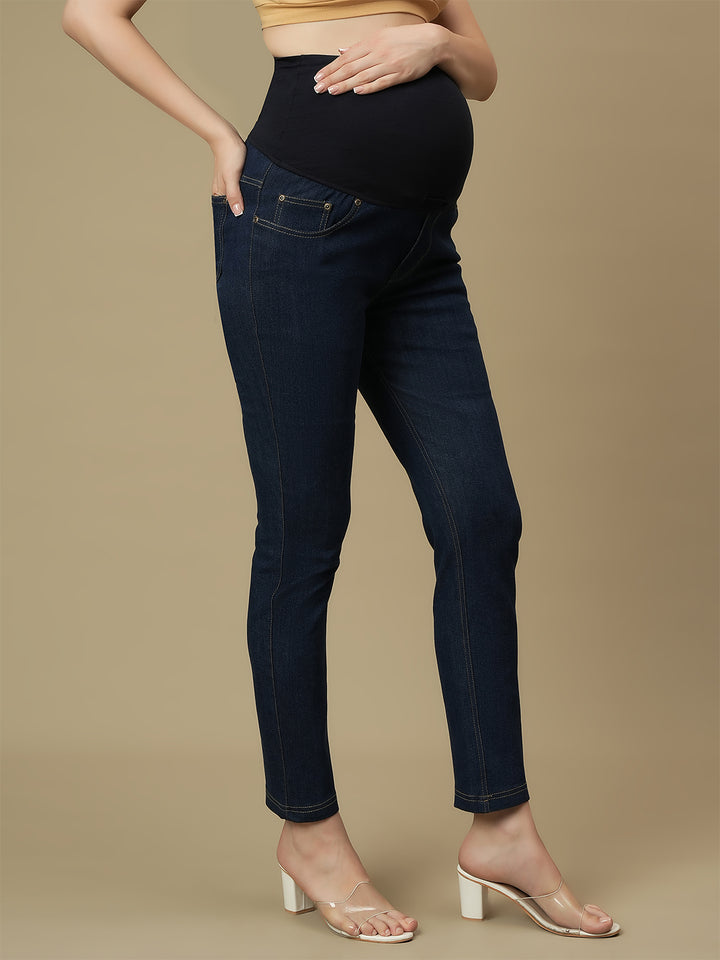 Maternity Blue Slim Fit Jeans