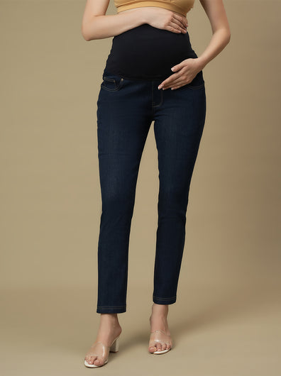 Maternity Blue Slim Fit Jeans