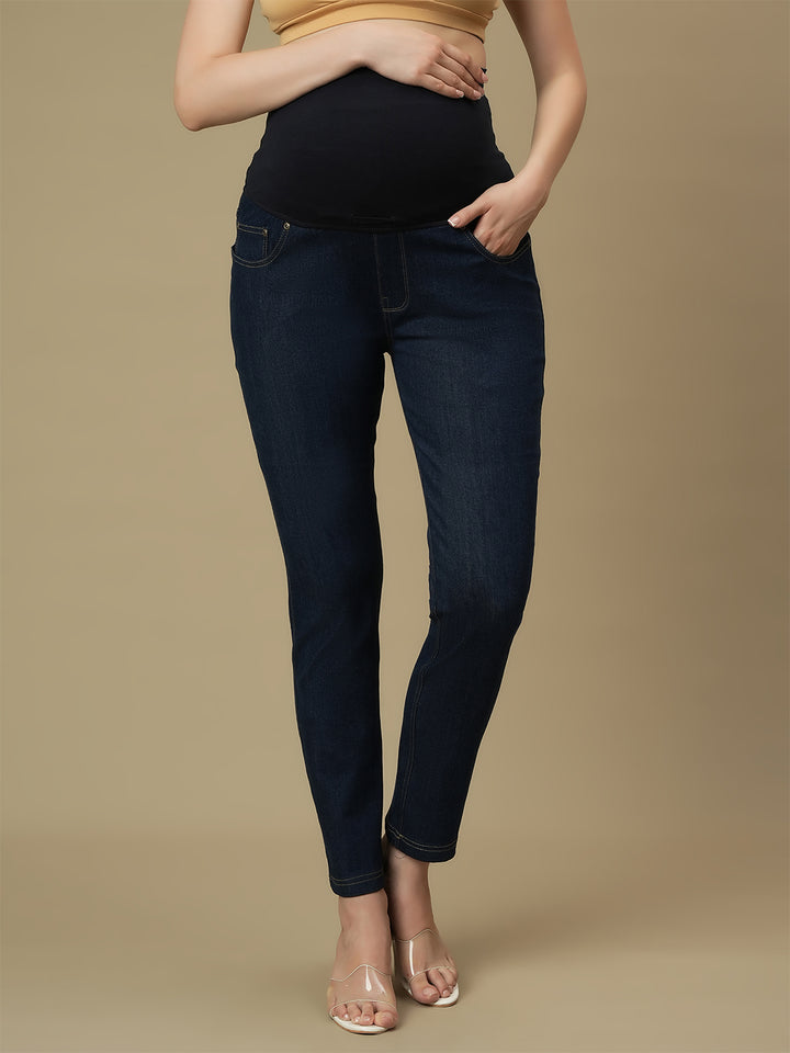 Maternity Blue Slim Fit Jeans