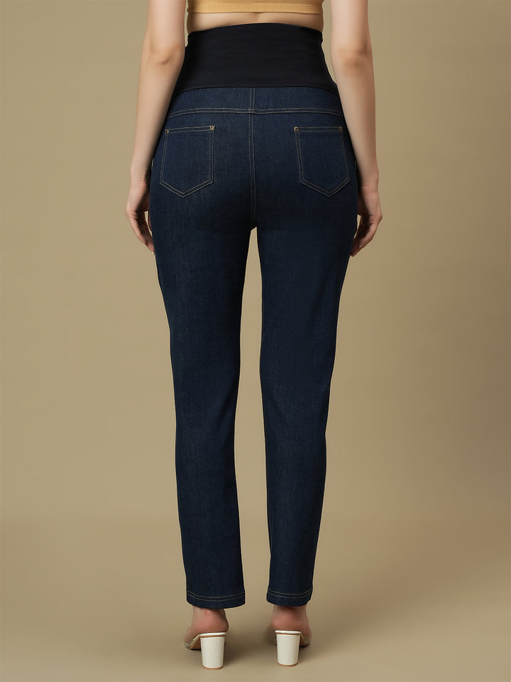 Maternity Blue Straight Leg Jeans