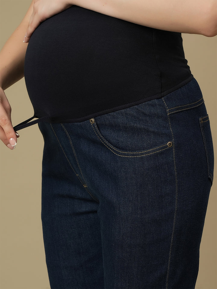 Maternity Blue Straight Leg Jeans