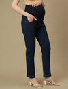 Maternity Blue Straight Leg Jeans