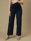 Maternity Blue Wide-leg Jeans