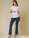 Maternity Bootcut Jeans- Denim Blue