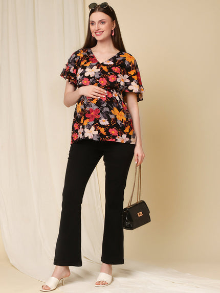 Maternity Bootcut Jeans- Charcoal Black Charcoal Black XS