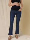 Maternity Bootcut Jeans- Blue