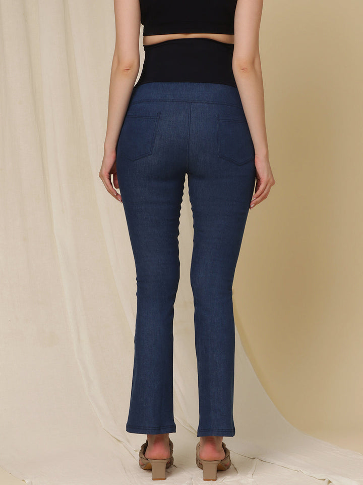 Maternity Bootcut Jeans- Blue