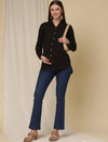 Maternity Bootcut Jeans- Blue