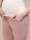 Ultra-Stretch Bootcut Maternity Pants- Pink