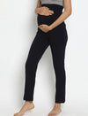 Maternity French Terry Ankle Pants- Navy Blue