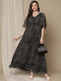 Black Nursing Maxi Dress
