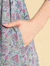 2pc. Maternity Nursing Floral Block Print Cotton Angrakha Kurta with Dupatta