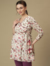 Maternity Cotton Angrakha Kurti with Leggings Co-ord Set