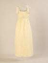 Maternity & Nursing Yellow Cotton Gingham Tie-Strap Midi Dress