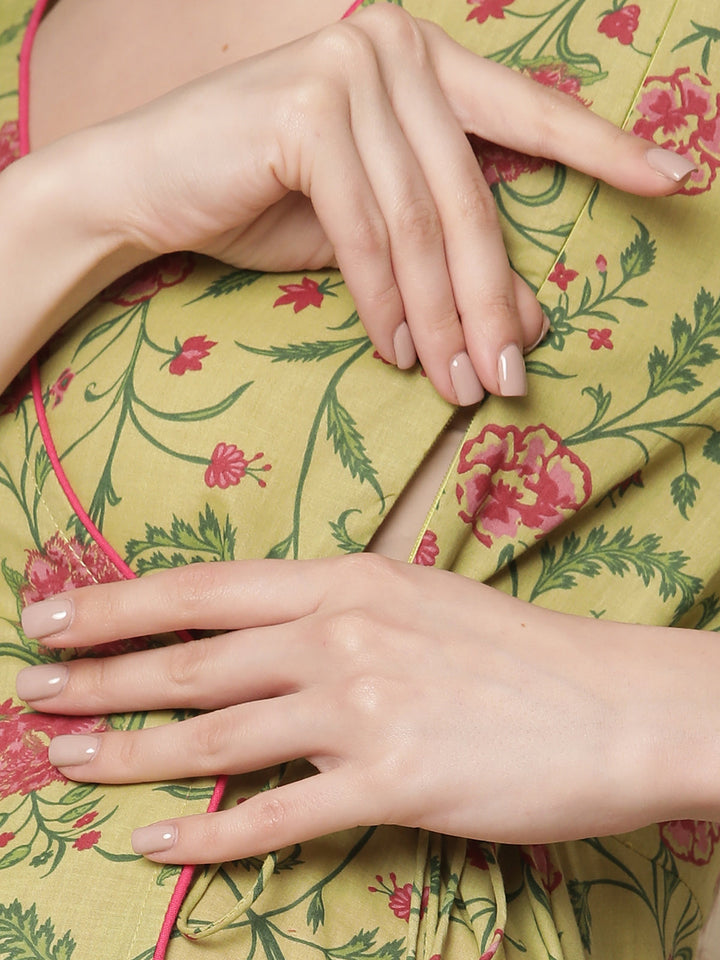 Cotton Maternity Kurti with Zip