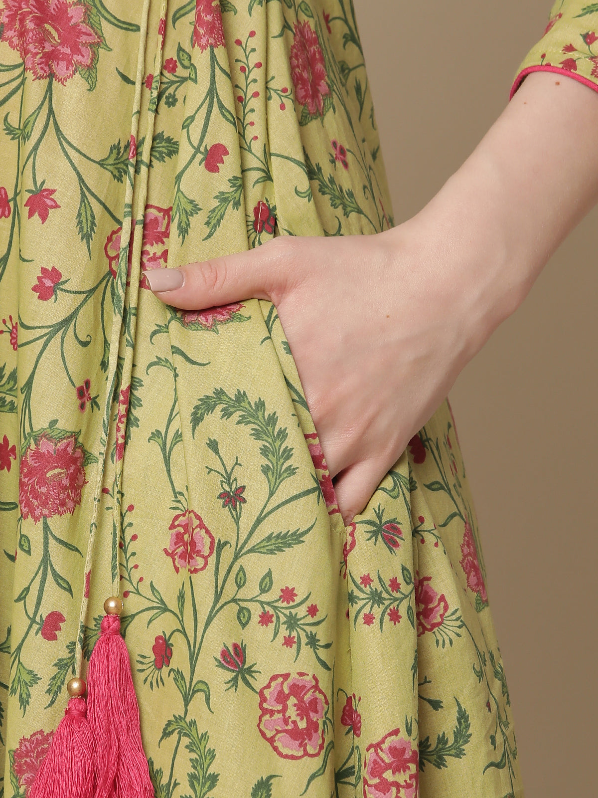 Buy Cotton Maternity Kurti with Zip - Main Image