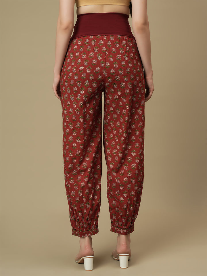 Maternity Cotton Kurti with Pants Matching Set