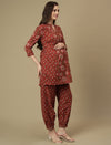 Maternity Cotton Kurti with Pants Matching Set