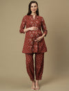 Maternity Cotton Kurti with Pants Matching Set