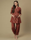 Maternity Cotton Kurti with Pants Matching Set