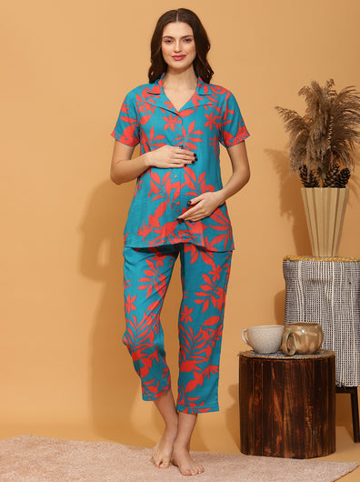 2pc. Maternity Cotton Co-Ord Set