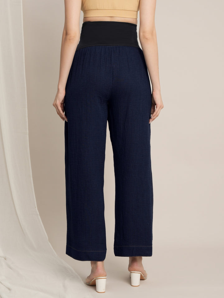 Maternity Denim Co-ord Set - Blue