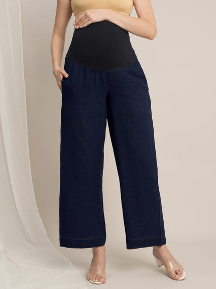 Maternity Denim Co-ord Set - Blue