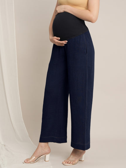 Maternity Denim Co-ord Set - Blue
