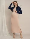 Maternity Cropped Denim Jacket