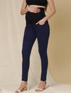 Skinny-fit Maternity Denim Pants- Navy Blue