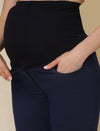 Skinny-fit Maternity Denim Pants- Navy Blue