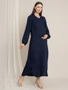 Maternity Denim Maxi Shirt Dress