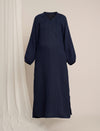 Maternity Denim Maxi Shirt Dress