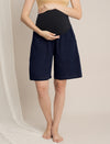 Maternity Denim Gauze Shirt & Shorts Co-ord Set