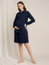 Maternity Denim Gauze Shirt & Shorts Co-ord Set