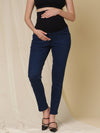 Maternity Denim Trousers- Denim Blue