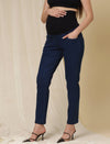 Maternity Denim Trousers- Denim Blue
