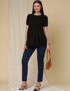 Maternity Denim Trousers- Denim Blue