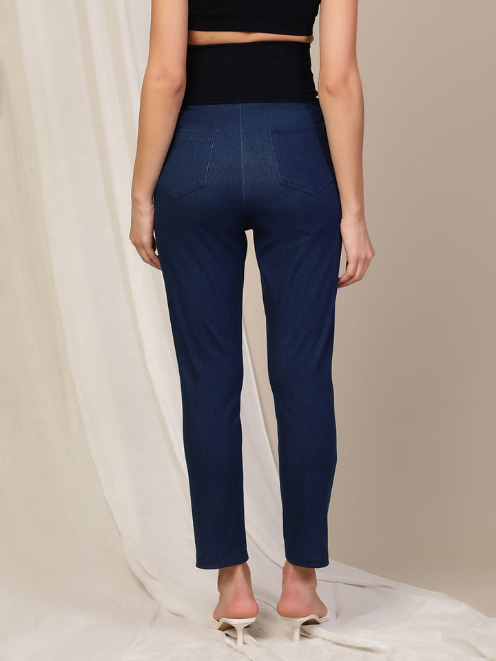 Maternity Denim Trousers- Blue