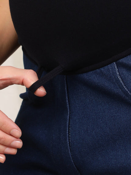 Maternity Denim Trousers- Blue