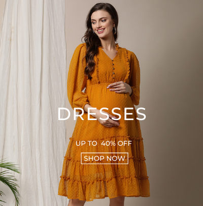 pregnant woman wearing yellow maternity dress