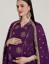 3pc. Maternity Embroidery Kurta + Palazzo Set