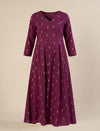Maternity & Nursing Ethnic Print Cotton Long Kurta with Dupatta