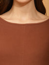 Maternity Casual T-shirt- Brown