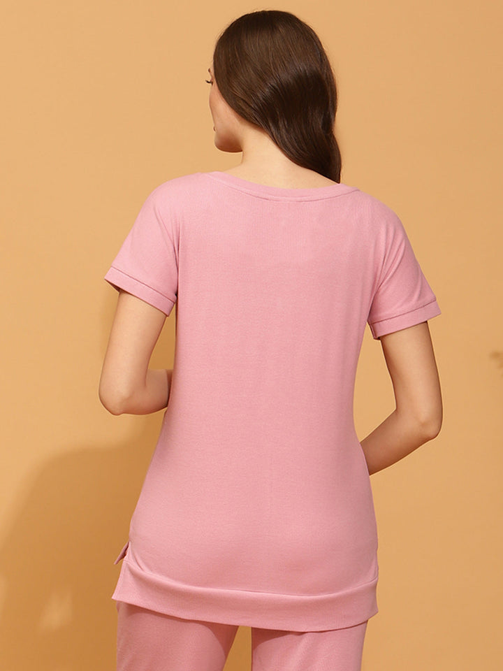 Feeding Ribbed-Knit Top