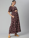 Floral Maternity Maxi Dress