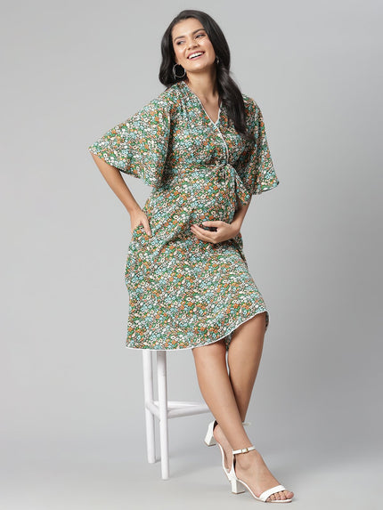 Floral Feeding Midi Dress