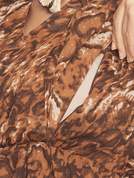 Handkerchief Sleeve Feeding Dress