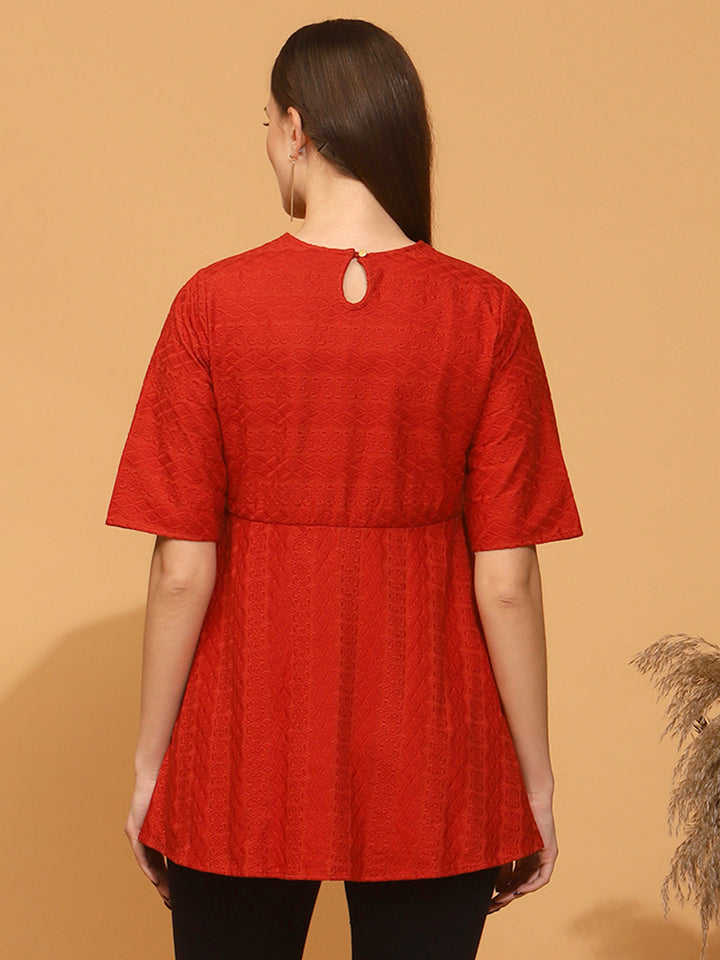Nursing Embroidered Tunic