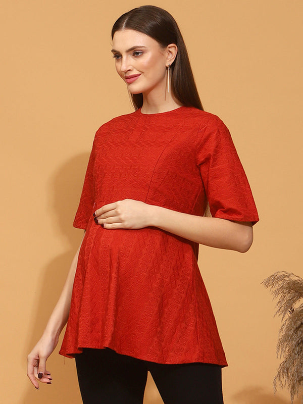 Nursing Embroidered Tunic